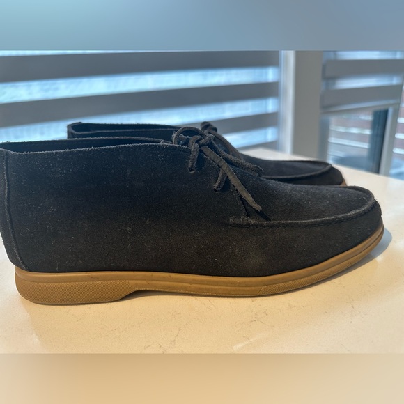 Brunello Cucinelli mid top desert boots in Navy Suede - Picture 4 of 8